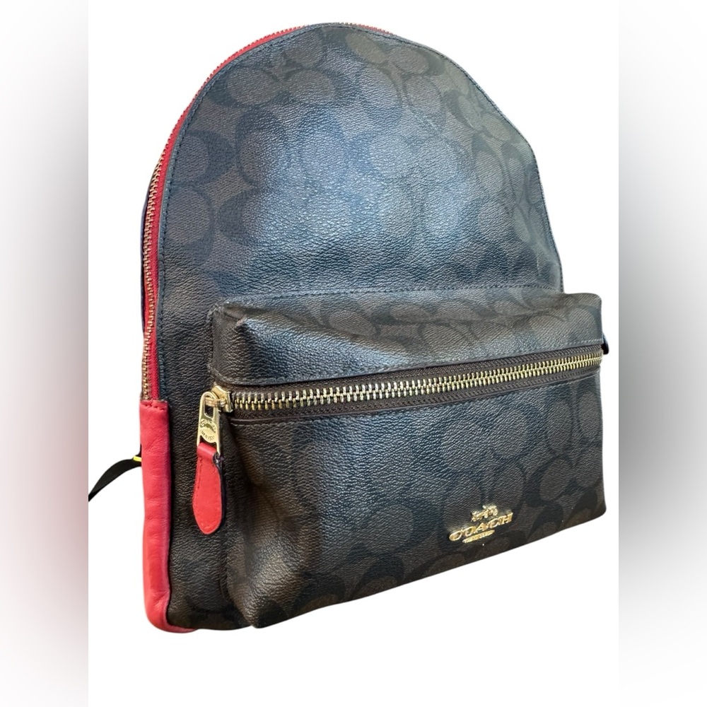 Medium Charlie Backpack In Signature Canvas - Picture 1 of 10